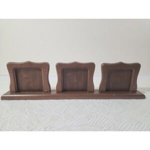 Woodcroftery Picture‎ Frame Trio Vintage New York Seal On Bottom Of Stand